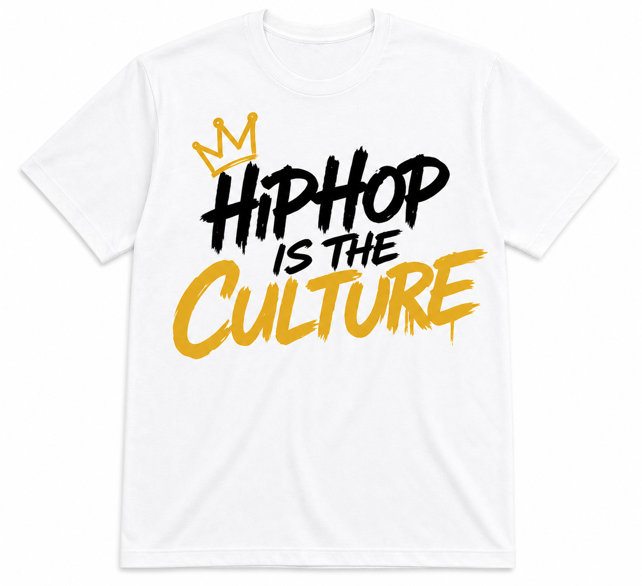 Hip Hop Is The Culture Crown White Tee