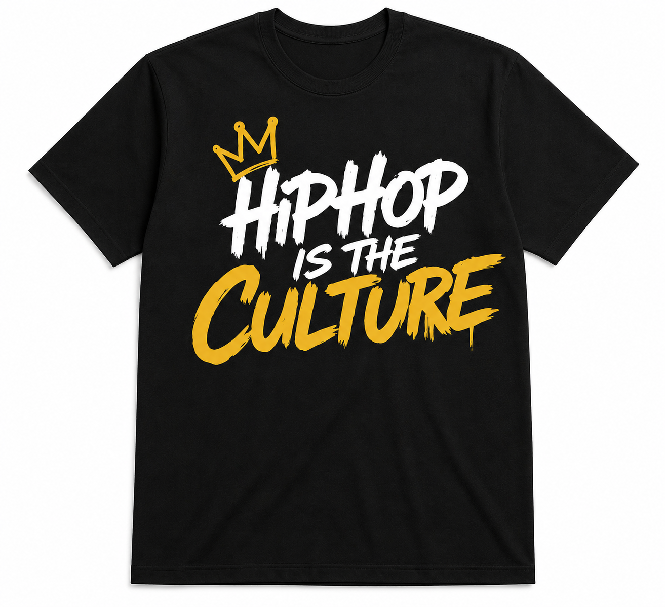 Hip Hop Is The Culture Crown Black Tee