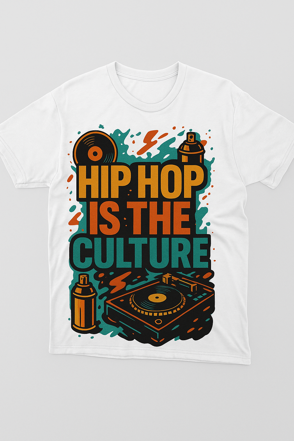Hip Hop Is The Culture Graffiti White Tee